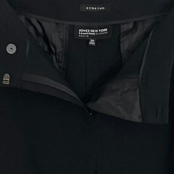 Jones New York Collection Platinum Woman Stretch Dress Pants Black 16W - Picture 3 of 6